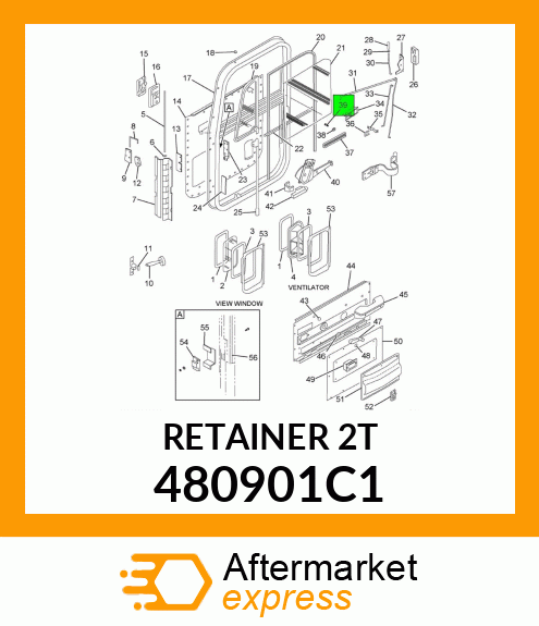 RETAINER 480901C1