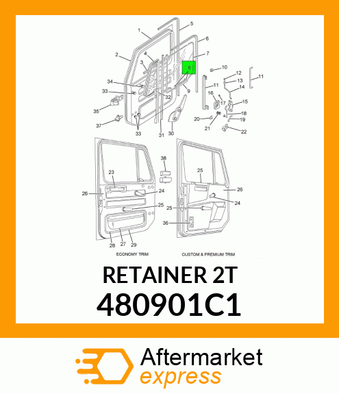 RETAINER 480901C1