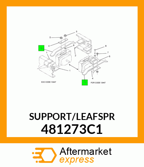 SUPPORT/LEAFSPR 481273C1