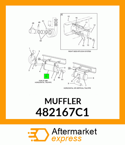 MUFFLER 482167C1