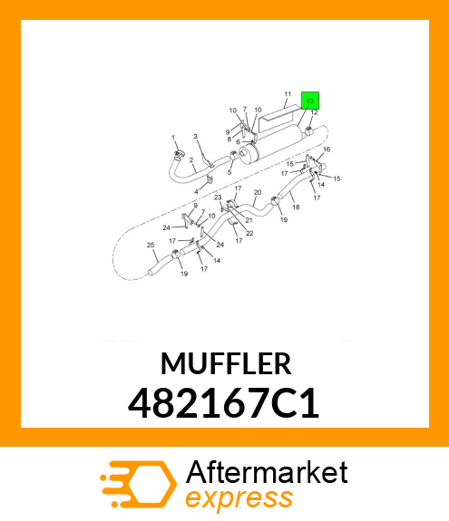 MUFFLER 482167C1