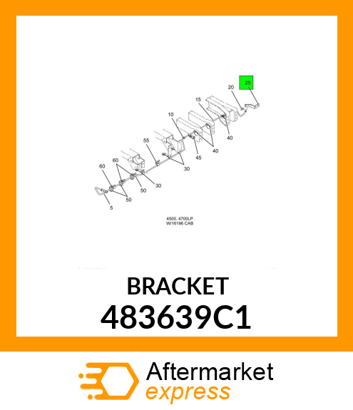 BRACKET 483639C1