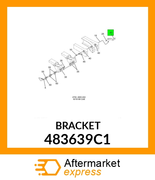 BRACKET 483639C1