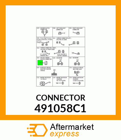 CONNECTOR 491058C1