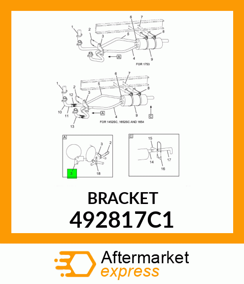BRACKET 492817C1