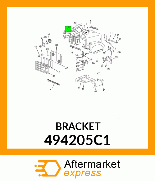 BRACKET 494205C1