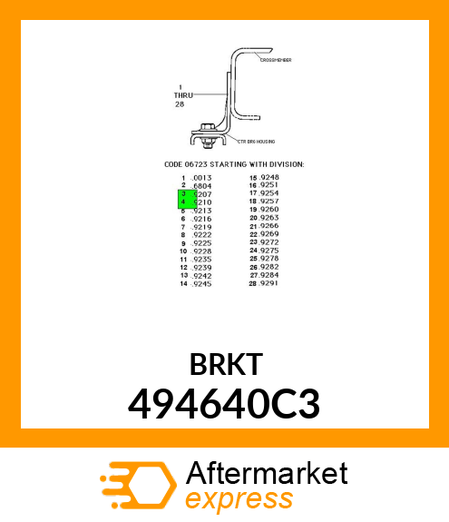 BRKT 494640C3