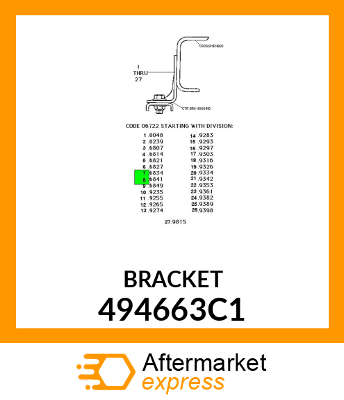 BRACKET 494663C1