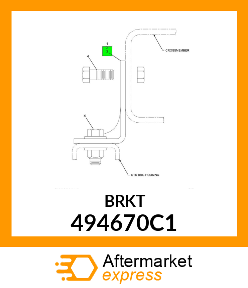 BRKT 494670C1