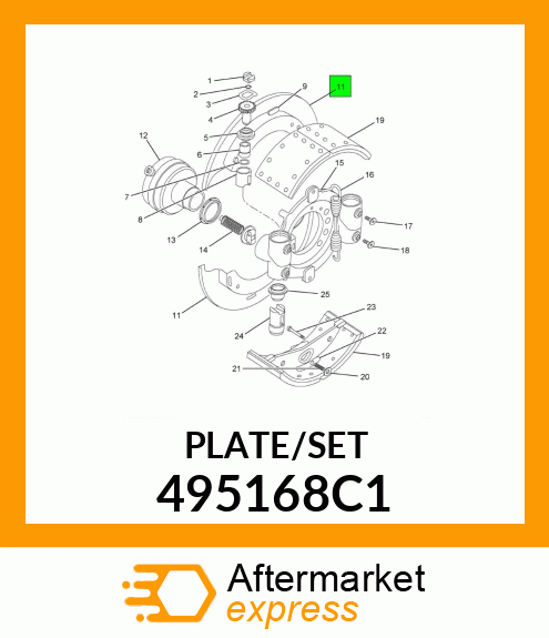 PLATE/SET 495168C1