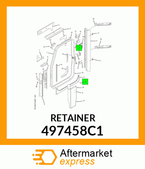 RETAINER 497458C1