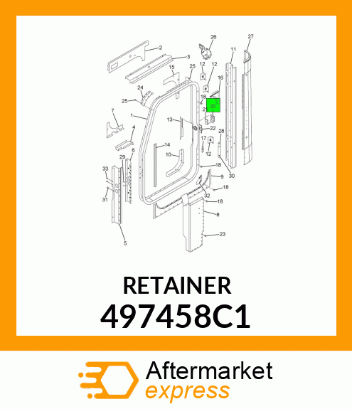 RETAINER 497458C1