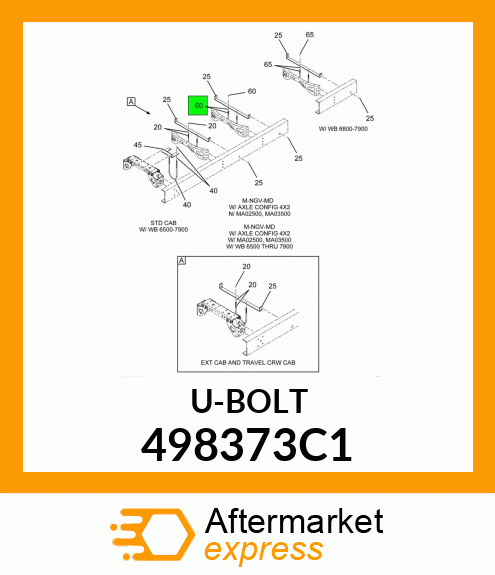 U-BOLT 498373C1