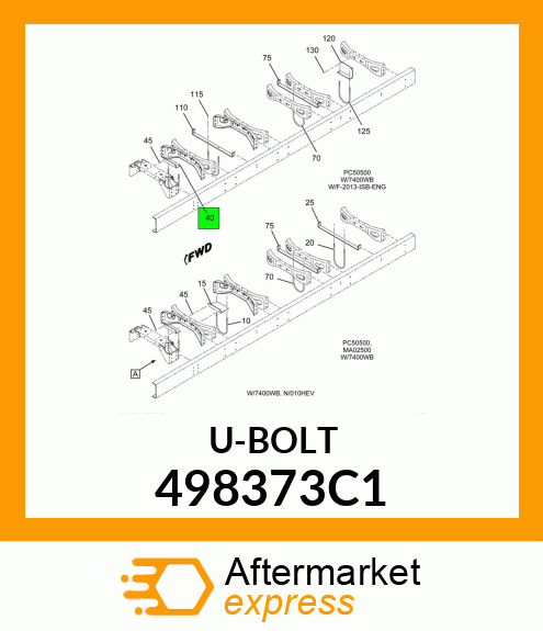 U-BOLT 498373C1