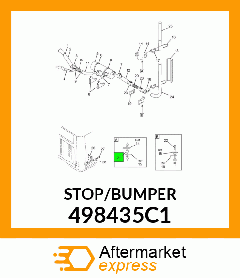 STOP/BUMPER 498435C1