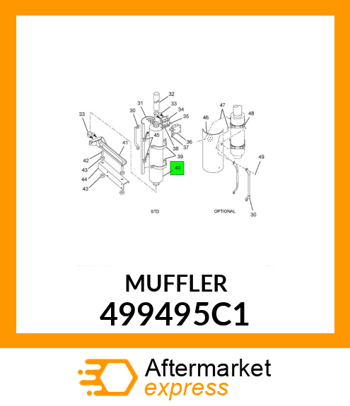 MUFFLER 499495C1