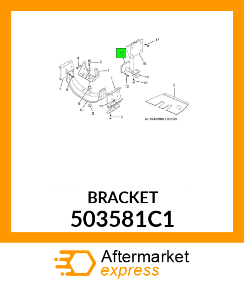 BRACKET 503581C1