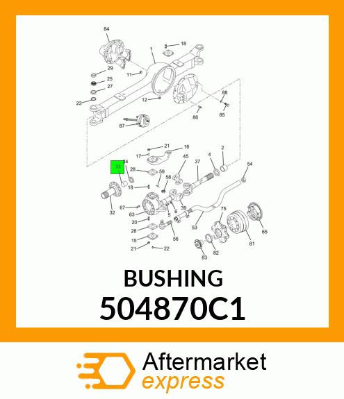 BUSHING 504870C1