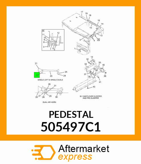 PEDESTAL 505497C1