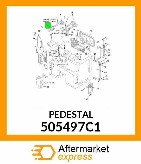 PEDESTAL 505497C1