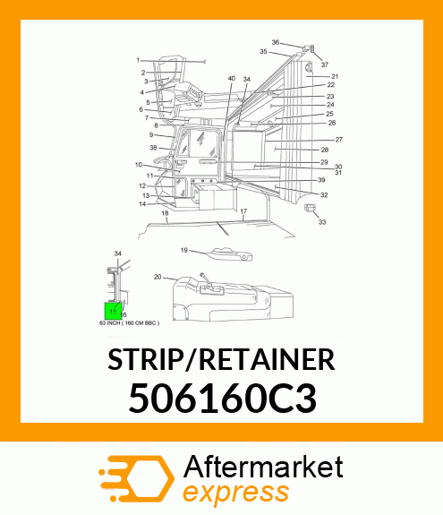 STRIP/RETAINER 506160C3