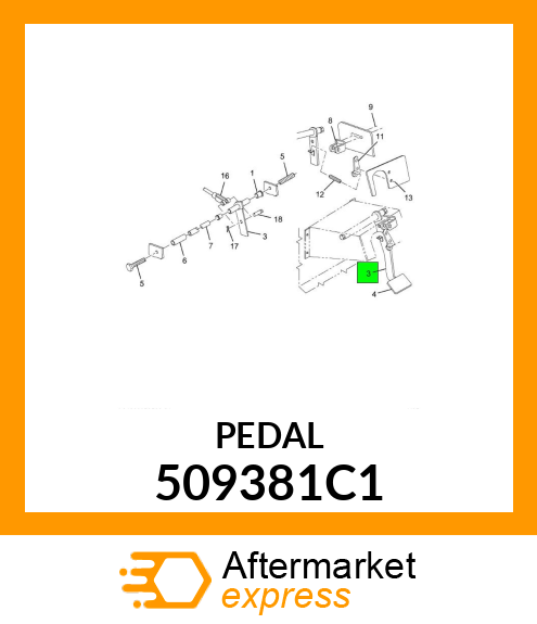 PEDAL 509381C1