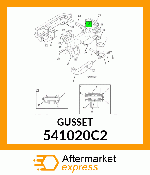 GUSSET 541020C2