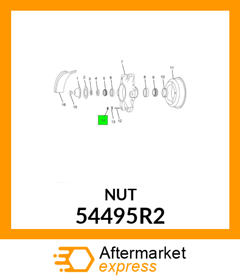 NUT 54495R2