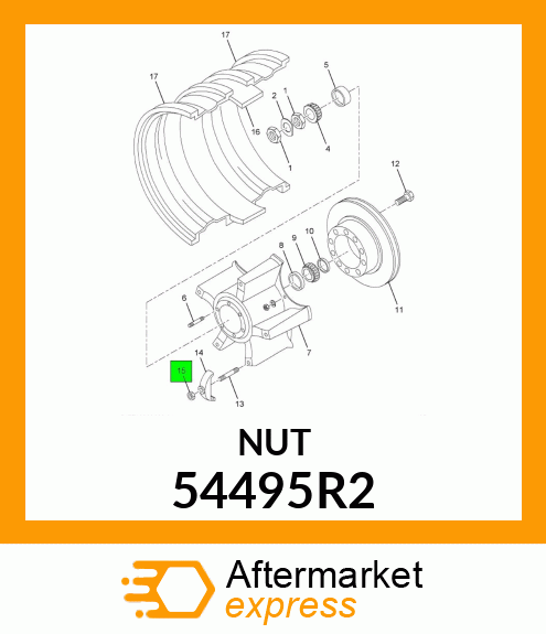 NUT 54495R2