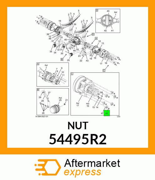 NUT 54495R2