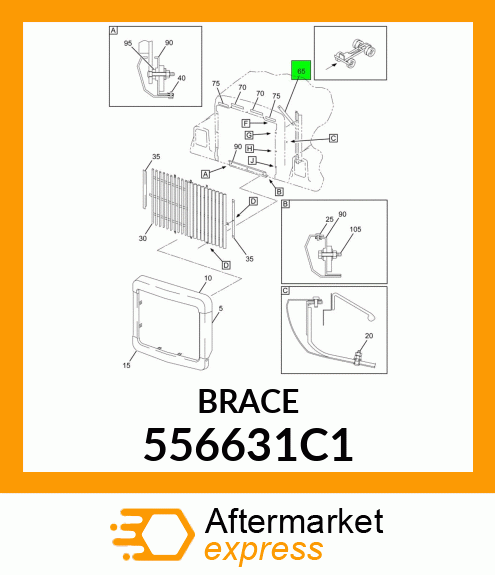 BRACE 556631C1