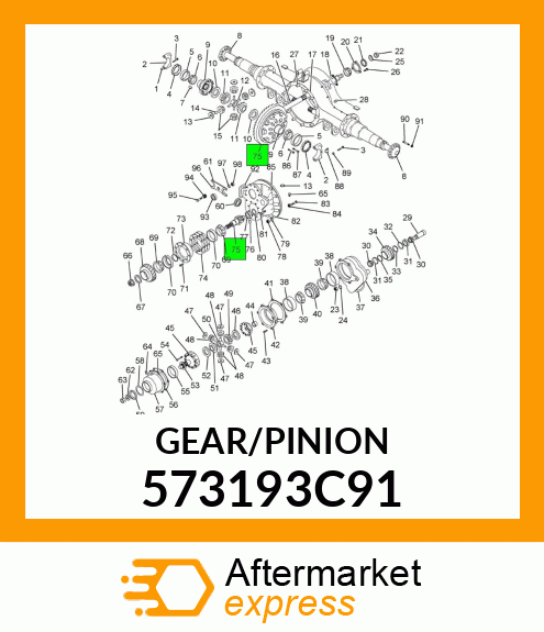 GEAR/PINION 573193C91