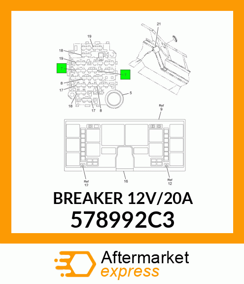 BREAKER12V/20A 578992C3