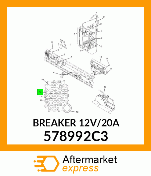 BREAKER12V/20A 578992C3