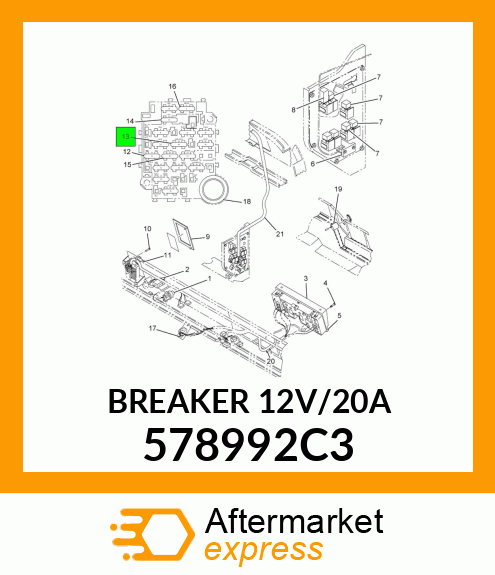 BREAKER12V/20A 578992C3