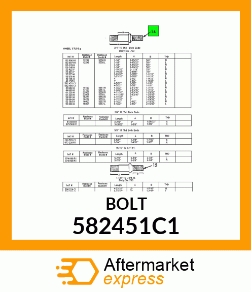 BOLT 582451C1