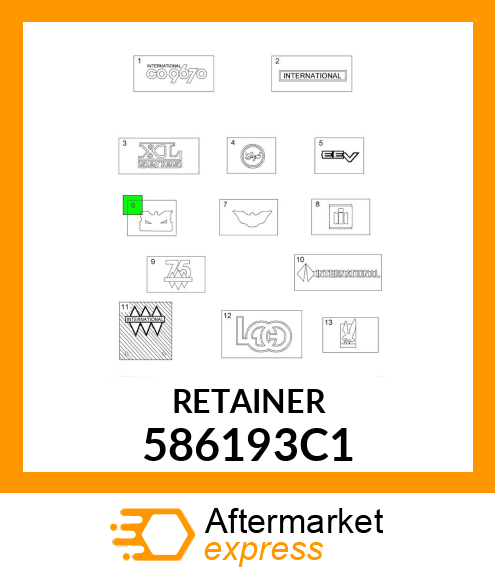 RETAINER 586193C1