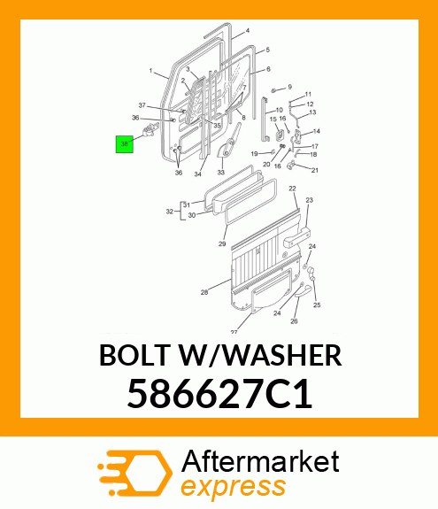 BOLTW/WASHER 586627C1