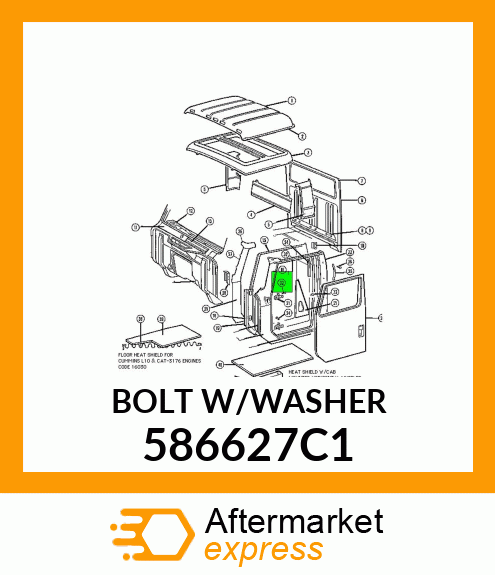 BOLTW/WASHER 586627C1