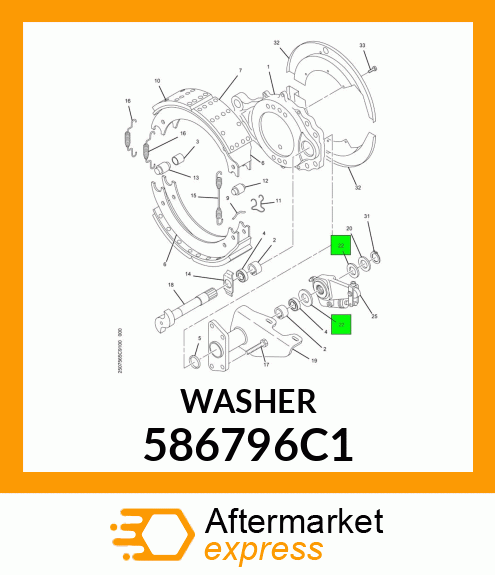 WASHER 586796C1