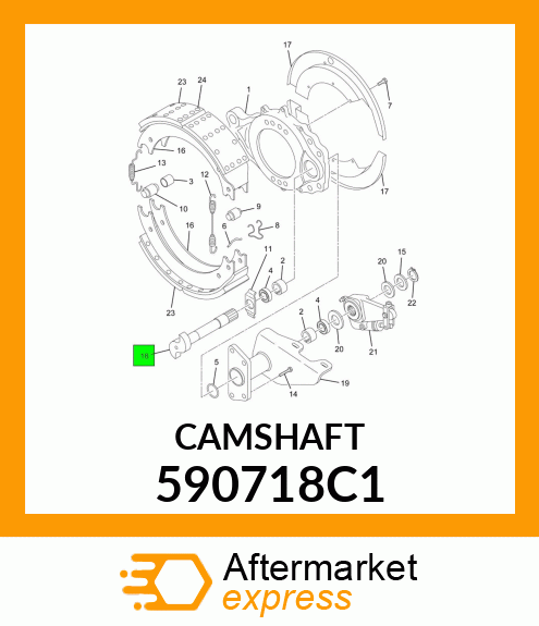 CAMSHAFT 590718C1