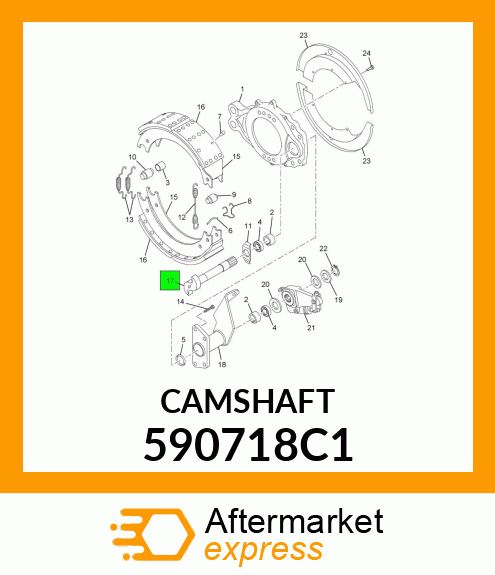 CAMSHAFT 590718C1