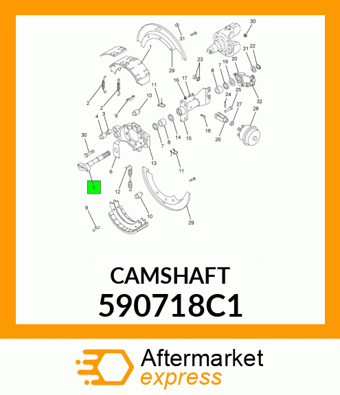 CAMSHAFT 590718C1