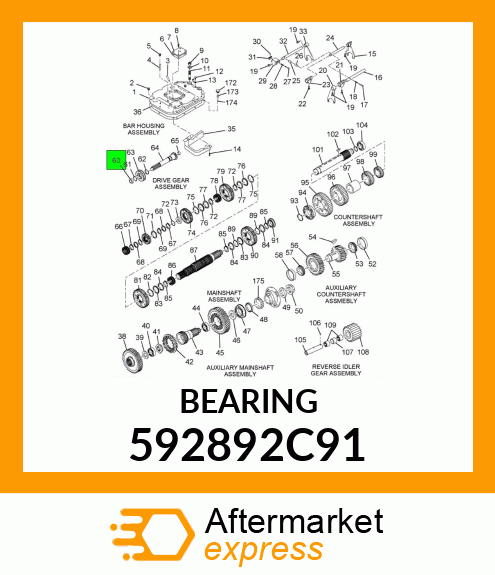 BEARING 592892C91