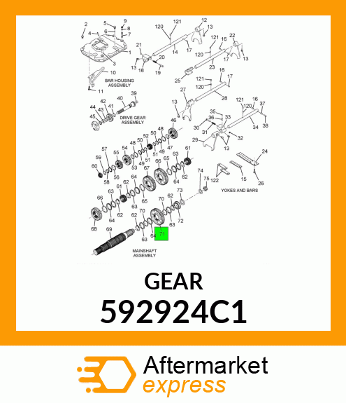 GEAR 592924C1