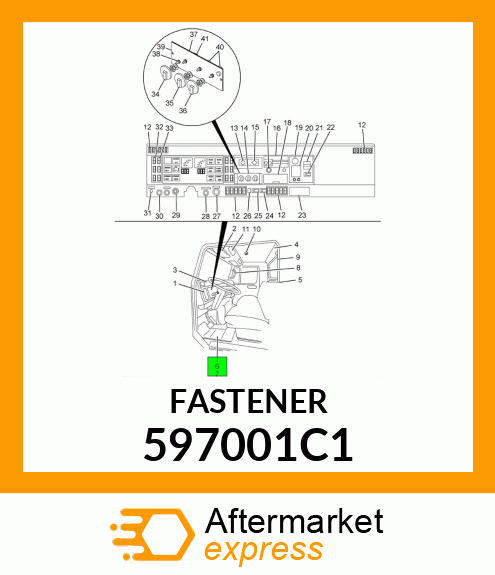 FASTENER 597001C1