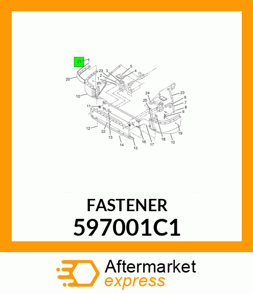 FASTENER 597001C1