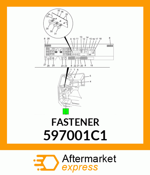 FASTENER 597001C1