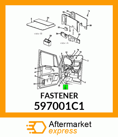 FASTENER 597001C1