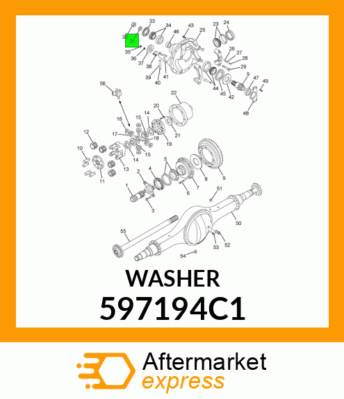 WASHER 597194C1